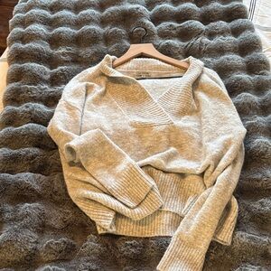Cozy V-Neck Cream Women's Sweater